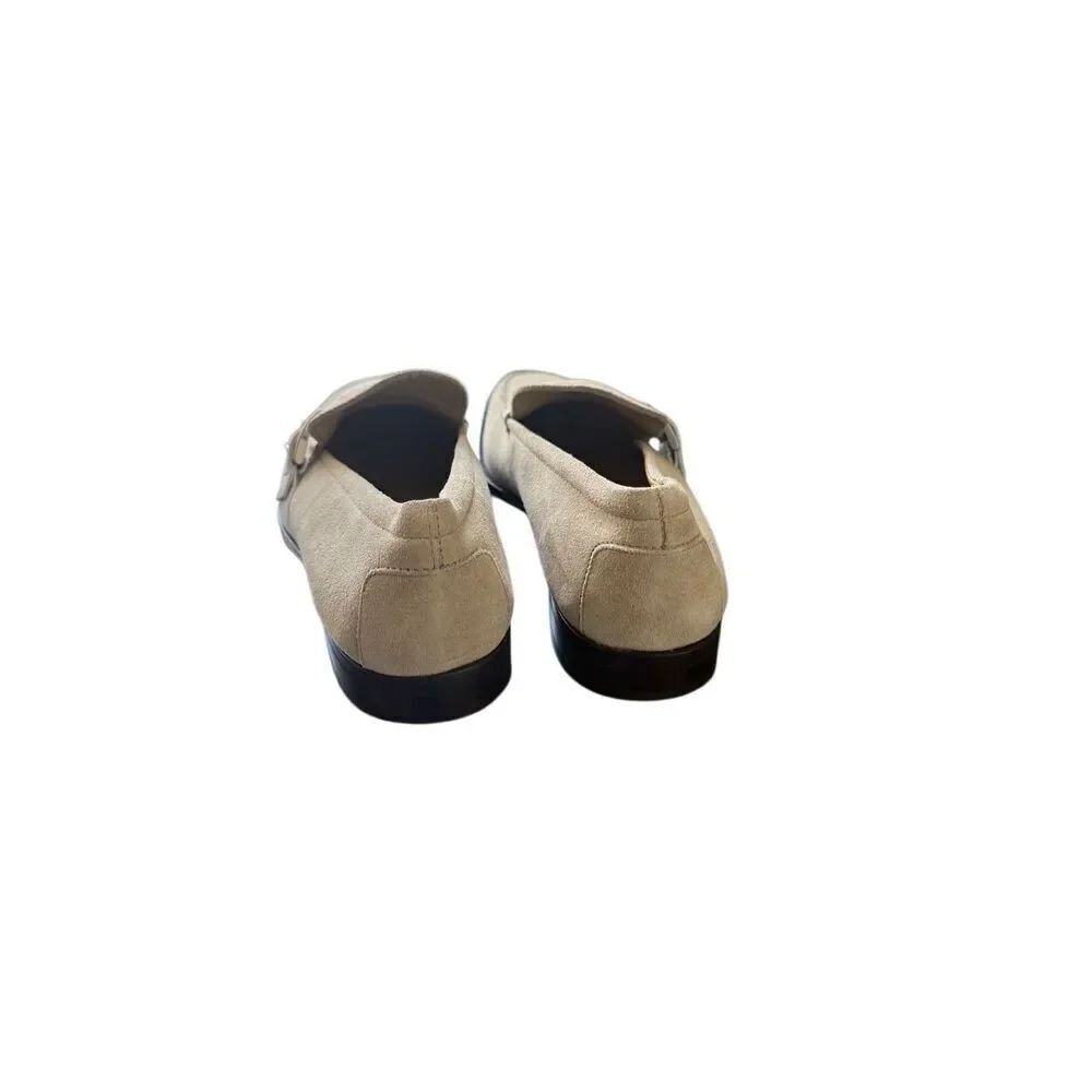 Tod's Womens Beige Suede Slip On Round Toe Casual Loafers Flat Shoes Size 10.5 - Picture 14 of 16